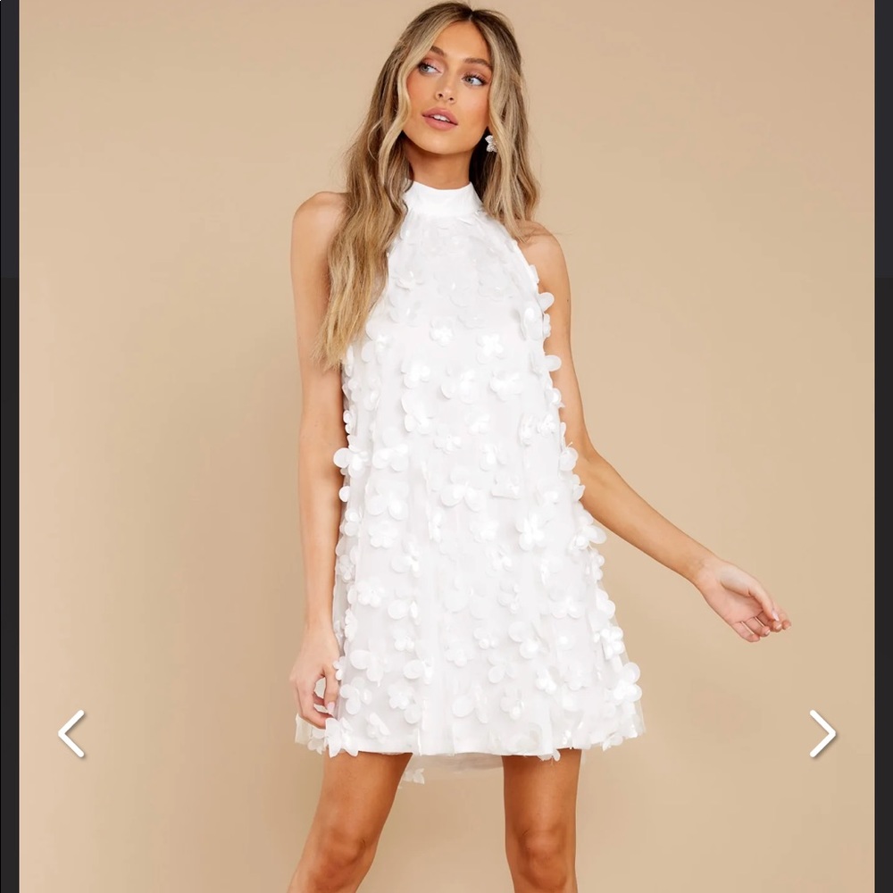 White Floral Dress